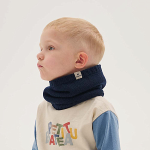 Снуд Peppihat "Crot merino fleece mist blue", синий